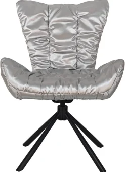 Drehstuhl Brest silber Kunstleder Nylon B/T: ca. 67x65 cm