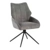 Drehstuhl Cali anthrazit Webstoff B/T: ca. 57x61 cm