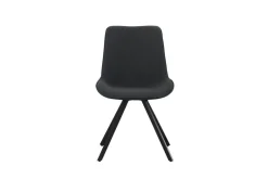 Drehstuhl EMILIA, 2er Set anthrazit Webstoff B/H/T: ca. 52x85x61 cm