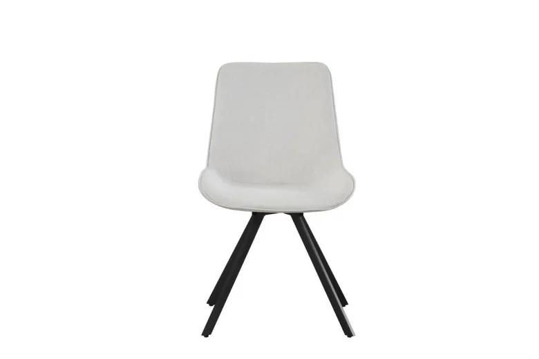 Drehstuhl EMILIA, 2er Set creme Webstoff B/H/T: ca. 52x85x61 cm
