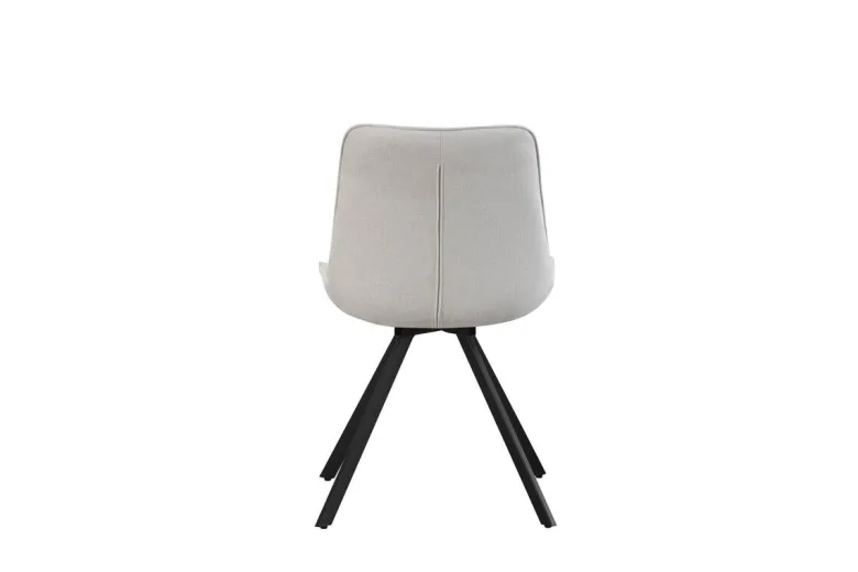 Drehstuhl EMILIA, 2er Set creme Webstoff B/H/T: ca. 52x85x61 cm