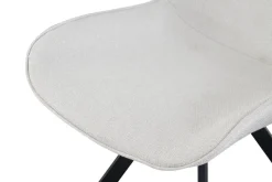 Drehstuhl EMILIA, 2er Set creme Webstoff B/H/T: ca. 52x85x61 cm