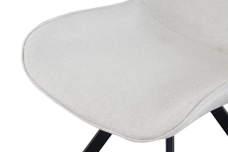 Drehstuhl EMILIA, 2er Set creme Webstoff B/H/T: ca. 52x85x61 cm