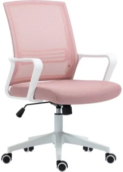 Drehstuhl FM-2505 rosa weiß