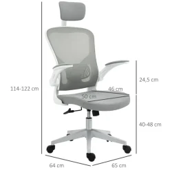 Drehstuhl 921-417 grau