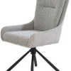 Drehstuhl Greige Webstoff B/T: ca. 56x65 cm