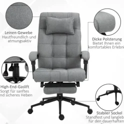 Drehstuhl 921-282GY hellgrau