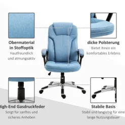 Drehstuhl 921-175 hellblau