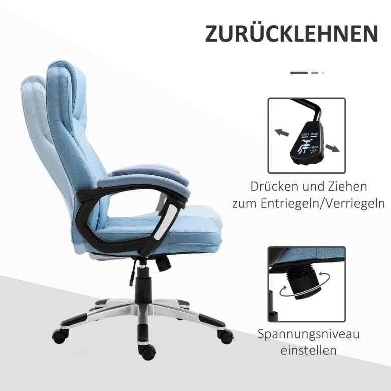 Drehstuhl 921-175 hellblau