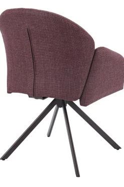 Drehstuhl Holly beere Microfaser Webstoff B/H/T: ca. 57x84x61 cm