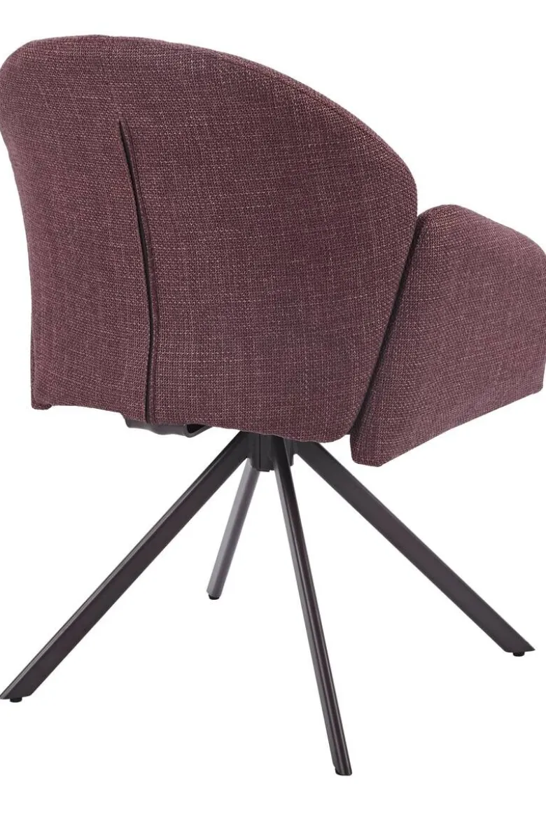 Drehstuhl Holly beere Microfaser Webstoff B/H/T: ca. 57x84x61 cm