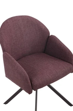 Drehstuhl Holly beere Microfaser Webstoff B/H/T: ca. 57x84x61 cm
