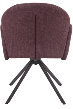 Drehstuhl Holly beere Microfaser Webstoff B/H/T: ca. 57x84x61 cm
