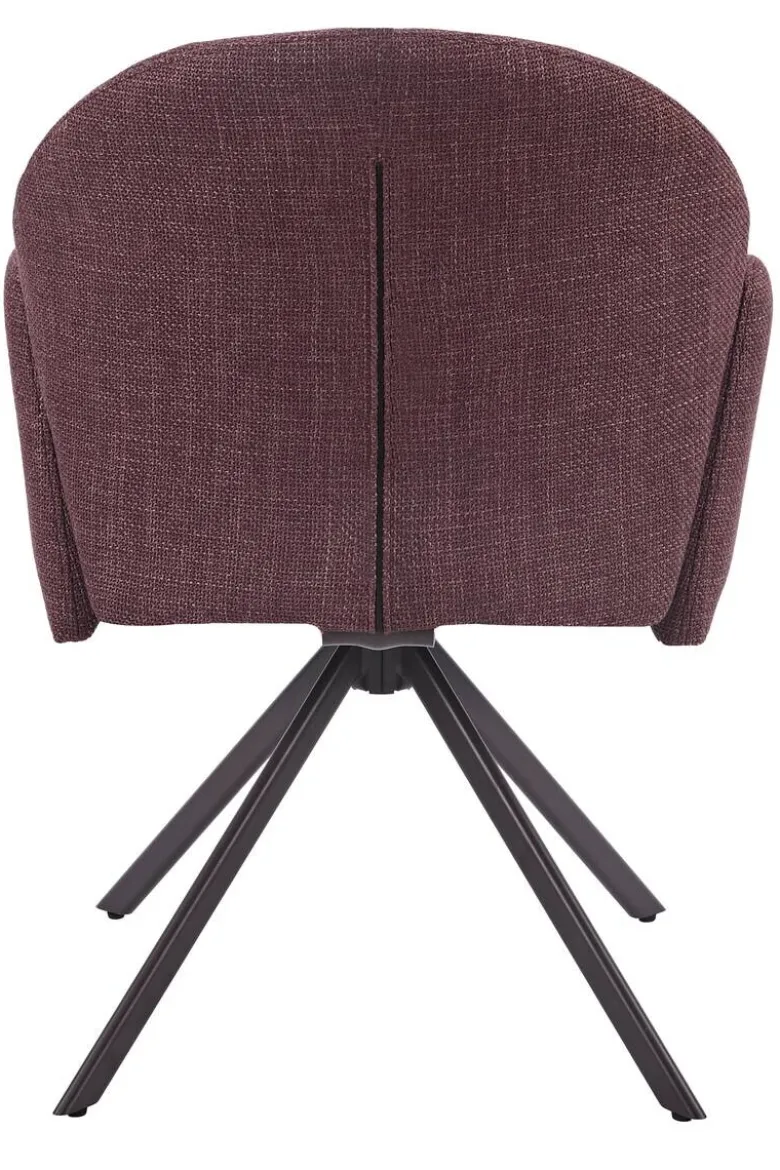 Drehstuhl Holly beere Microfaser Webstoff B/H/T: ca. 57x84x61 cm