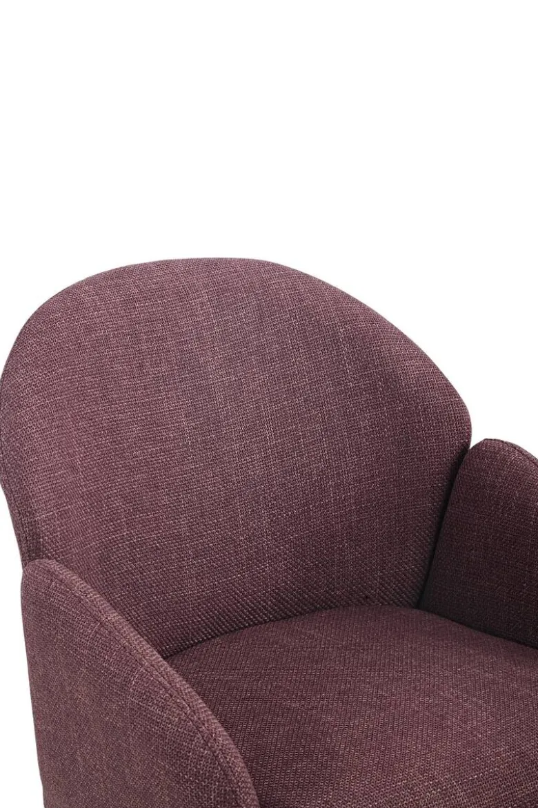 Drehstuhl Holly beere Microfaser Webstoff B/H/T: ca. 57x84x61 cm