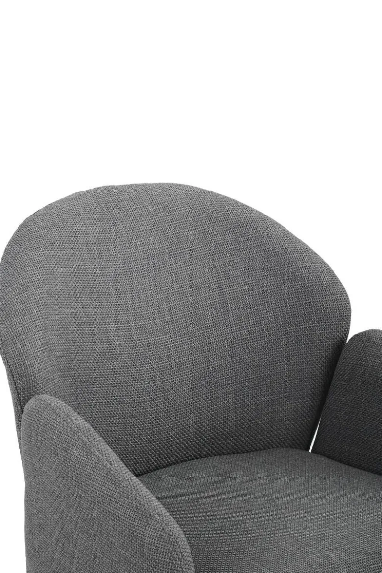 Drehstuhl Holly grau Microfaser Webstoff B/H/T: ca. 57x84x61 cm