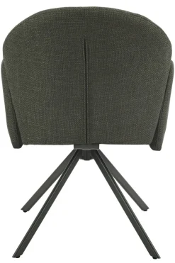 Drehstuhl Holly grün Microfaser Webstoff B/H/T: ca. 57x84x61 cm