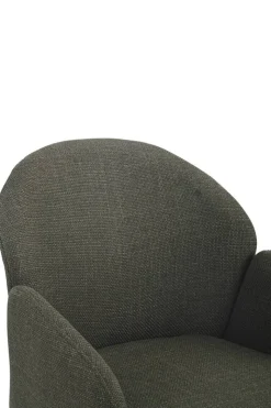 Drehstuhl Holly grün Microfaser Webstoff B/H/T: ca. 57x84x61 cm