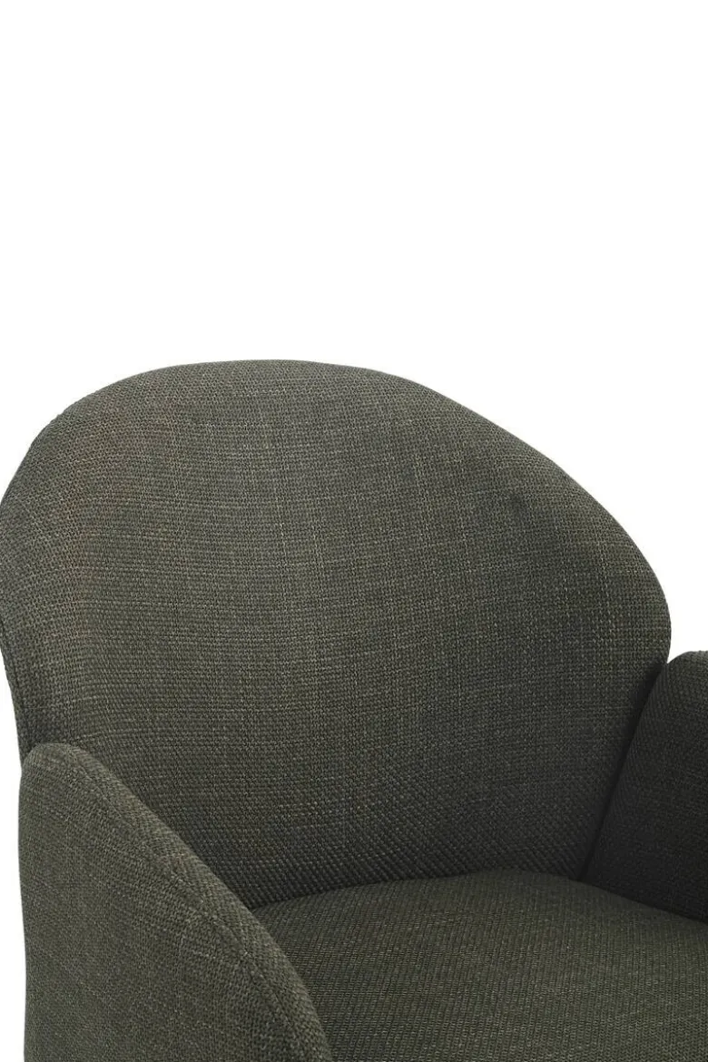 Drehstuhl Holly grün Microfaser Webstoff B/H/T: ca. 57x84x61 cm