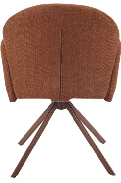 Drehstuhl Holly Kupfer Microfaser Webstoff B/H/T: ca. 57x84x61 cm