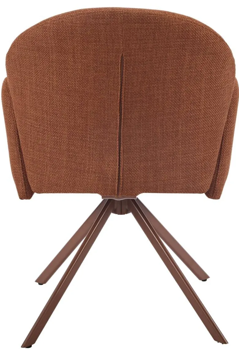 Drehstuhl Holly Kupfer Microfaser Webstoff B/H/T: ca. 57x84x61 cm
