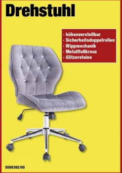Drehstuhl Jolina grau