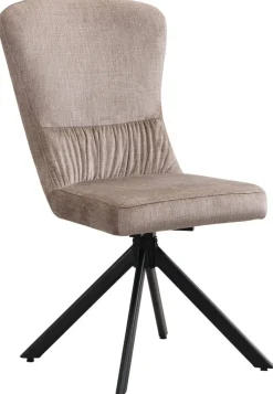 Drehstuhl Kate Cappuccino Samt B/H/T: ca. 51x97x67 cm
