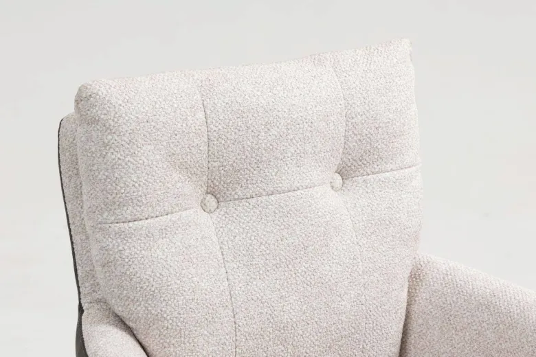 Drehstuhl Lecce beige Microfaser B/H/T: ca. 60x95x67 cm