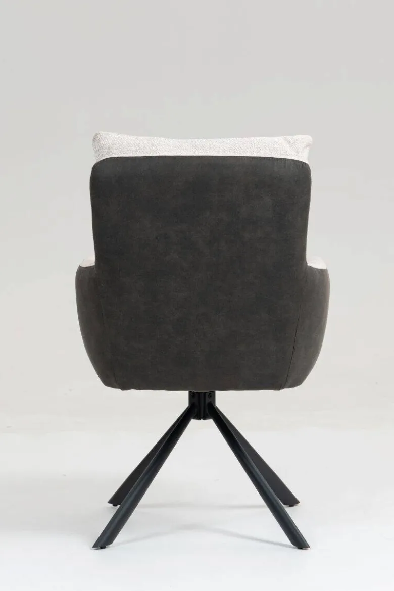 Drehstuhl Lecce beige Microfaser B/H/T: ca. 60x95x67 cm