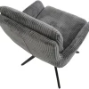 Drehstuhl Olmo anthrazit Kord B/H/T: ca. 60x89x69 cm