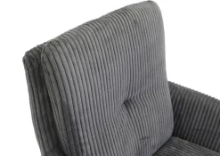 Drehstuhl Olmo anthrazit Kord B/H/T: ca. 60x89x69 cm