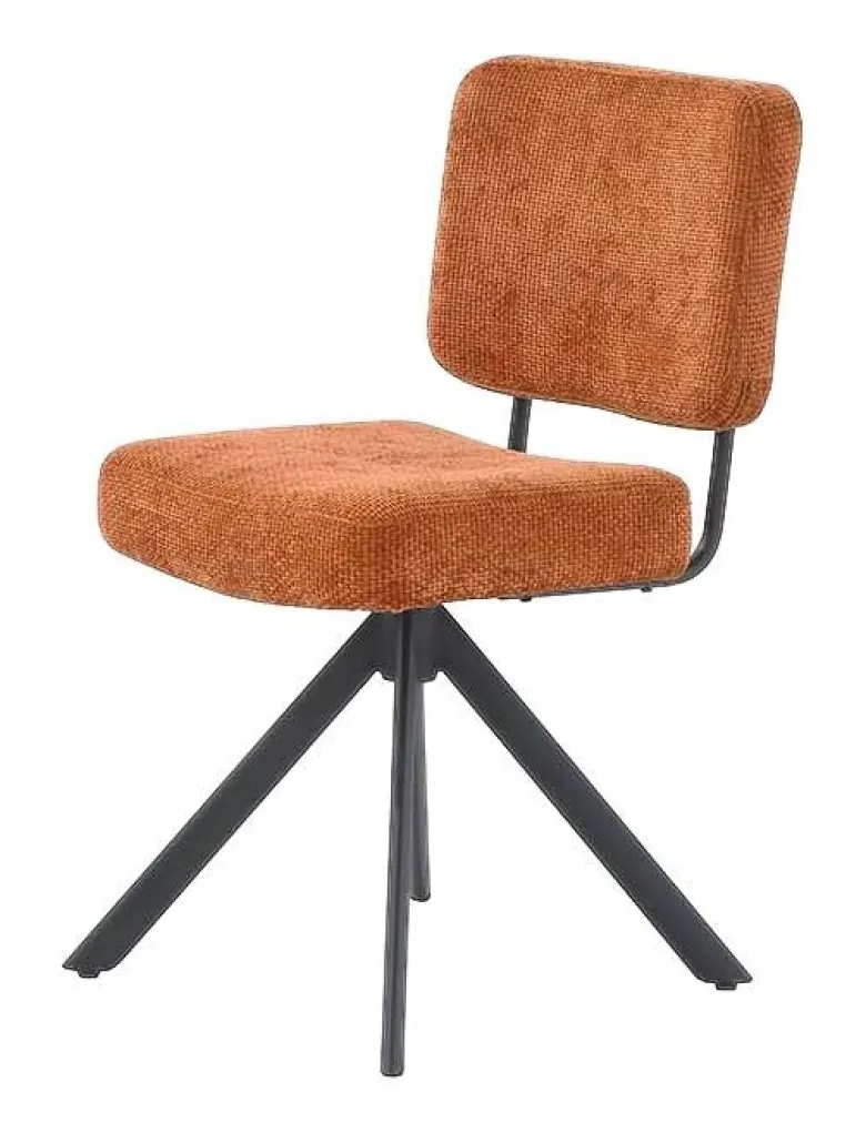 Drehstuhl orange Webstoff