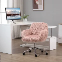 Drehstuhl 921-548PK rosa silber