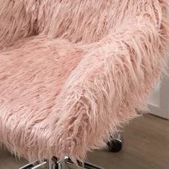 Drehstuhl 921-548PK rosa silber