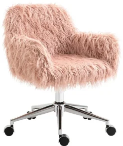 Drehstuhl 921-548PK rosa silber