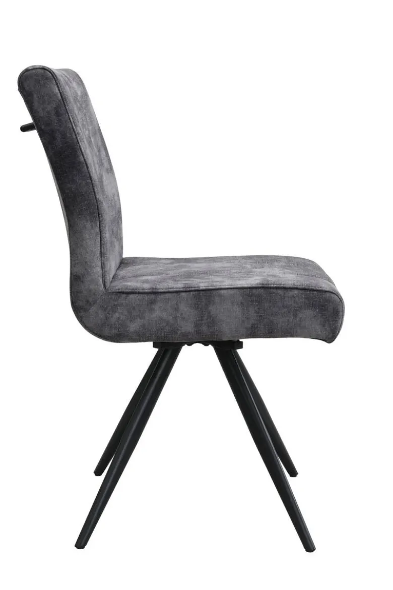 Drehstuhl Porto anthrazit Microfaser B/H/T: ca. 58x94x60 cm