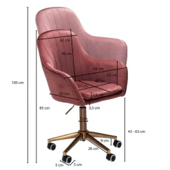 Drehstuhl rosa
