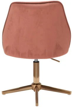 Drehstuhl rosa gold Stoff Eisen
