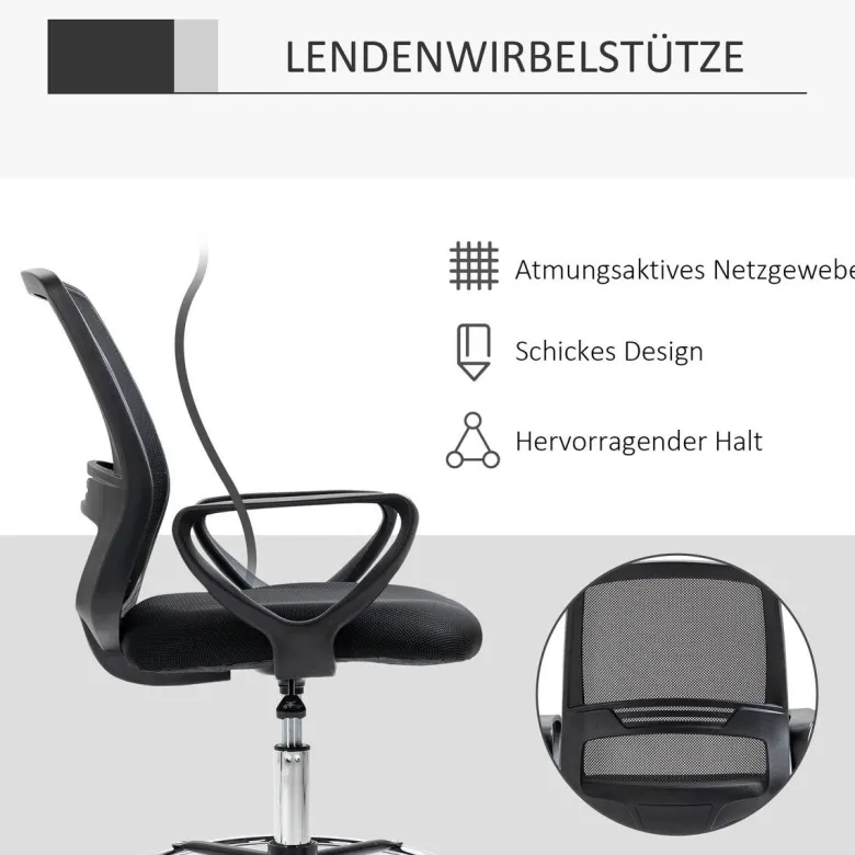 Drehstuhl 921-187 schwarz