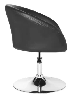 Drehstuhl schwarz Kunstleder Metall