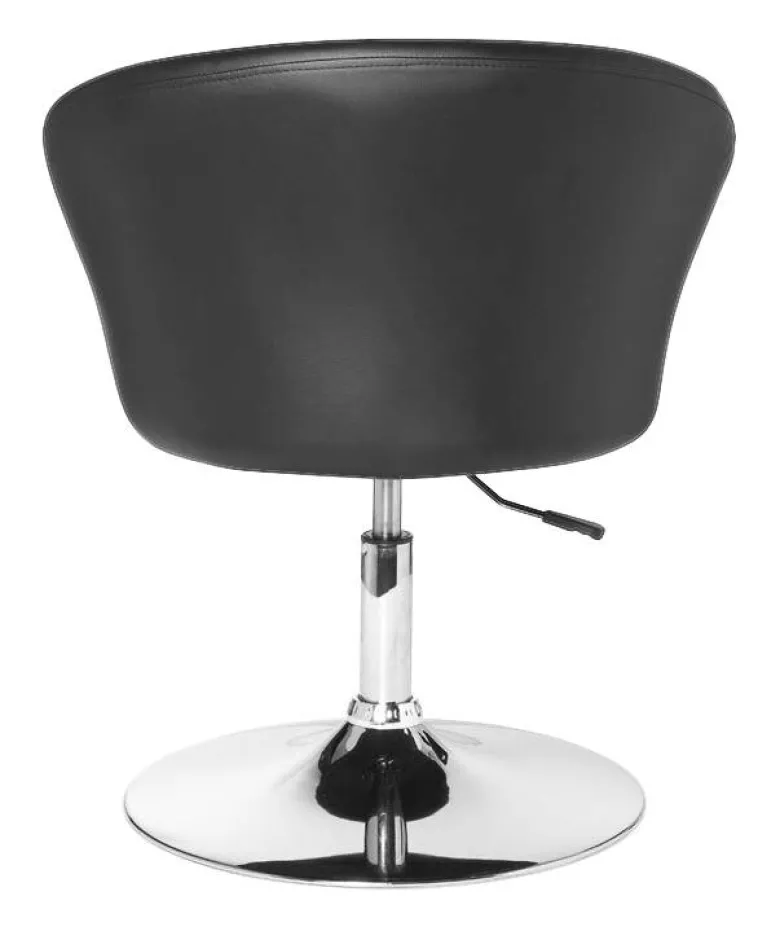 Drehstuhl schwarz Kunstleder Metall