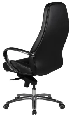 Drehstuhl schwarz Leder