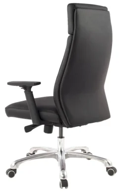 Drehstuhl schwarz Leder