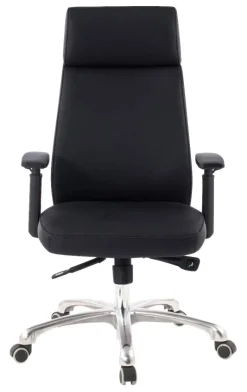 Drehstuhl schwarz Leder