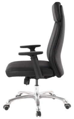 Drehstuhl schwarz Leder