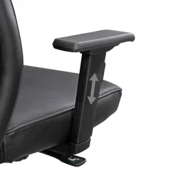Drehstuhl schwarz Leder