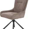 Drehstuhl taupe Webstoff B/H/T: ca. 56x98x65 cm