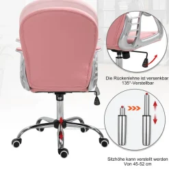 Drehstuhl 921-169V01PK rosa