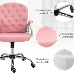 Drehstuhl 921-169V01PK rosa