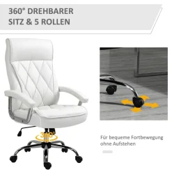 Drehstuhl 921-473WT weiß